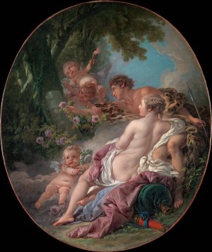 Angelica and Medoro by Francois Boucher Oil Painting