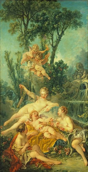 Cupid a Captive by Francois Boucher Oil Painting
