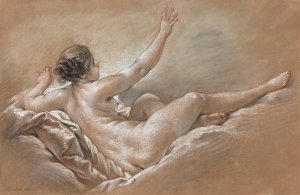 Danae Receiving the Golden Shower by Francois Boucher Oil Painting