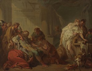 Death of Meleager by Francois Boucher Oil Painting