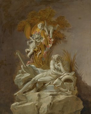 Fountain Study I by Francois Boucher Oil Painting