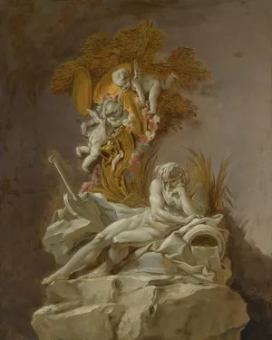 Fountain Study I by Francois Boucher Oil Painting