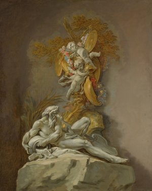 Fountain Study by Francois Boucher Oil Painting