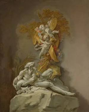 Fountain Study by Francois Boucher Oil Painting