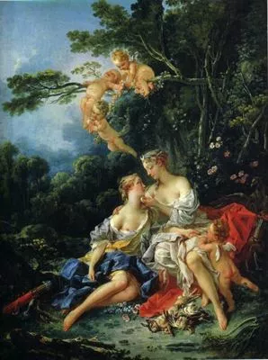 Jupiter and Kallisto by Francois Boucher Oil Painting