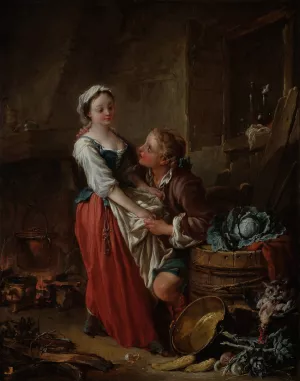 La Belle Cuisiniere by Francois Boucher Oil Painting