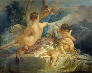 La toilette de Venus by Francois Boucher Oil Painting