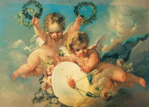 Love Target by Francois Boucher - Oil Painting Reproduction