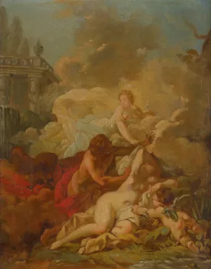 Mythological Scene by Francois Boucher Oil Painting