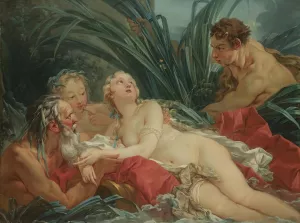 Pan And Syrinx by Francois Boucher Oil Painting