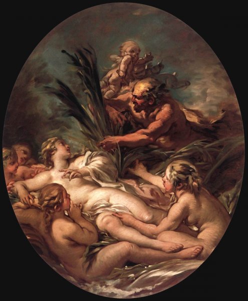 Main Product Photo of Pan and Syrinx Painting by Francois Boucher