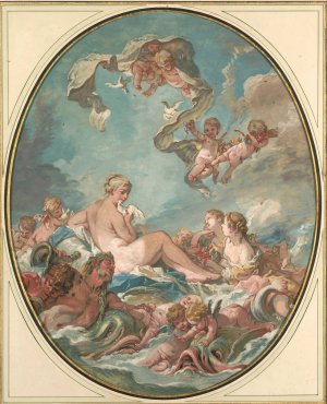 The Birth and Triumph of Venus by Francois Boucher Oil Painting