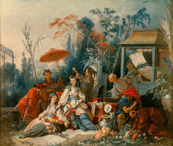 Main Product Photo of The Chinese Garden  Painting by Francois Boucher