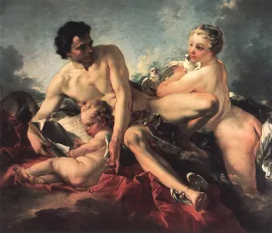 The Education of Cupid by Francois Boucher Oil Painting