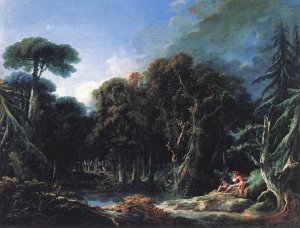 The Forest by Francois Boucher Oil Painting