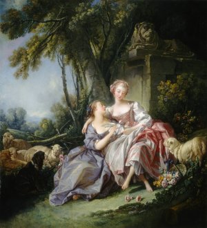 The Love Letter by Francois Boucher Oil Painting