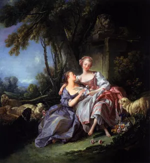 The Love Letter by Francois Boucher Oil Painting