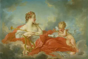 The Muse Clio by Francois Boucher Oil Painting