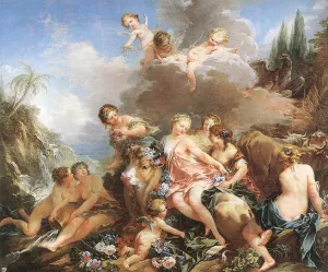 The Rape of Europa by Francois Boucher Oil Painting