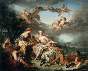 The Rape of Europa by Francois Boucher Oil Painting