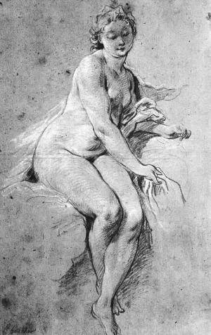 The Seated Nude painting by Francois Boucher