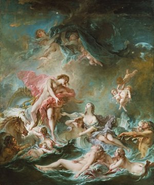 The Setting of the Sun by Francois Boucher Oil Painting