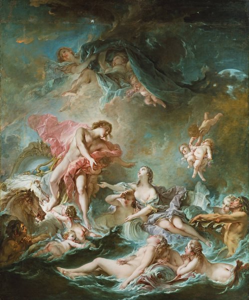 Main Product Photo of The Setting of the Sun  Painting by Francois Boucher
