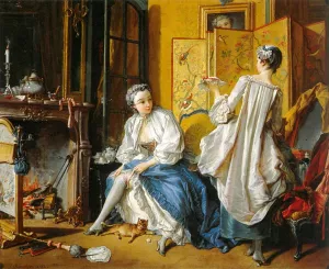 The Toilette by Francois Boucher Oil Painting