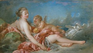 Venus and Cupid by Francois Boucher Oil Painting