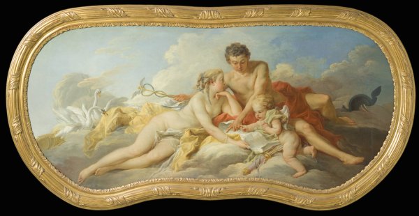 Main Product Photo of Venus and Mercury Instructing Cupid  Painting by Francois Boucher