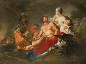Venus In The Forge Of Vulcan by Francois Boucher Oil Painting