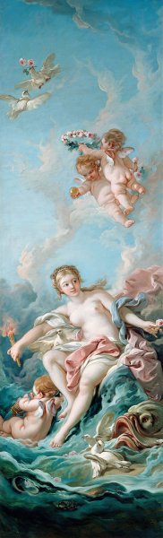 Venus on The Waves by Francois Boucher Oil Painting
