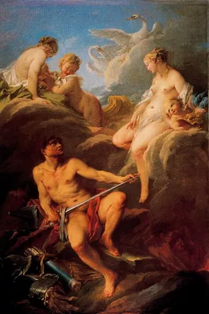 Venus Requesting Arms Aeneas From Vulcan by Francois Boucher Oil Painting