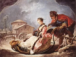 Winter by Francois Boucher Oil Painting