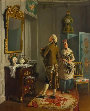 Ready For The Ball by Francois Brunery Oil Painting