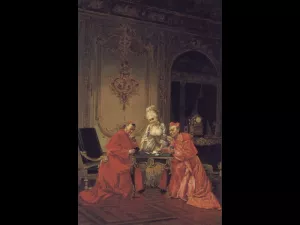 The Ace Oil painting by Francois Brunery