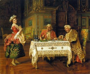 The New Servant by Francois Brunery Oil Painting