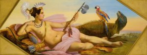 Allegories Of The Four Continents; America by Francois Dubois Oil Painting
