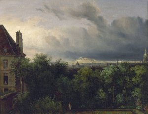 Vue de Paris, prise de Montparnasse by Francois-Edme Ricois Oil Painting