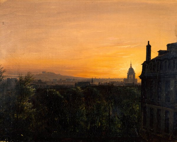 Vue de Paris, prise de Montparnasse  by Francois-Edme Ricois - Hand-Painted Oil Painting Reproduction