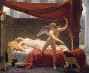 Cupid and Psyche Oil painting by Francois-Edouard Picot