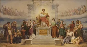 Le triomphe de la Ville de Paris by Francois-Edouard Picot Oil Painting