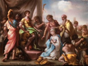 Plaque Oil painting by Francois-Edouard Picot