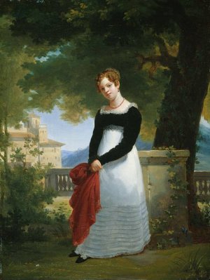 Portrait of Adelaide-Sophie Cleret Oil painting by Francois-Edouard Picot
