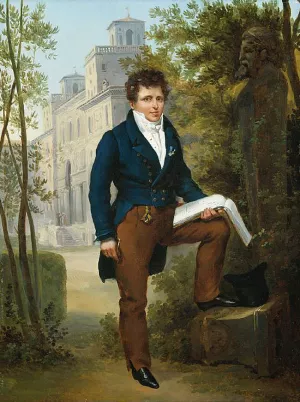 Portrait of Nicholas-Pierre Tiolier by Francois-Edouard Picot - Oil Painting Reproduction