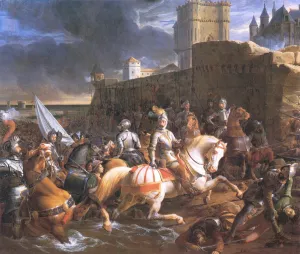 The Siege of Calais by Francois-Edouard Picot - Oil Painting Reproduction