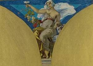 La Champagne by Francois Emile Ehrmann Oil Painting