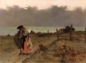 Evening by Francois Flameng - Oil Painting Reproduction