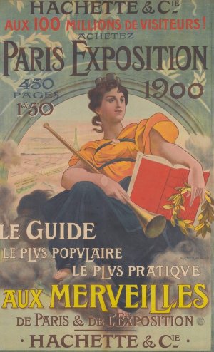 Hachette Amd Cie Aux 100 Millions De Visiteurs! Oil painting by Francois Flameng