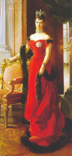 Maria Feodorovna by Francois Flameng Oil Painting